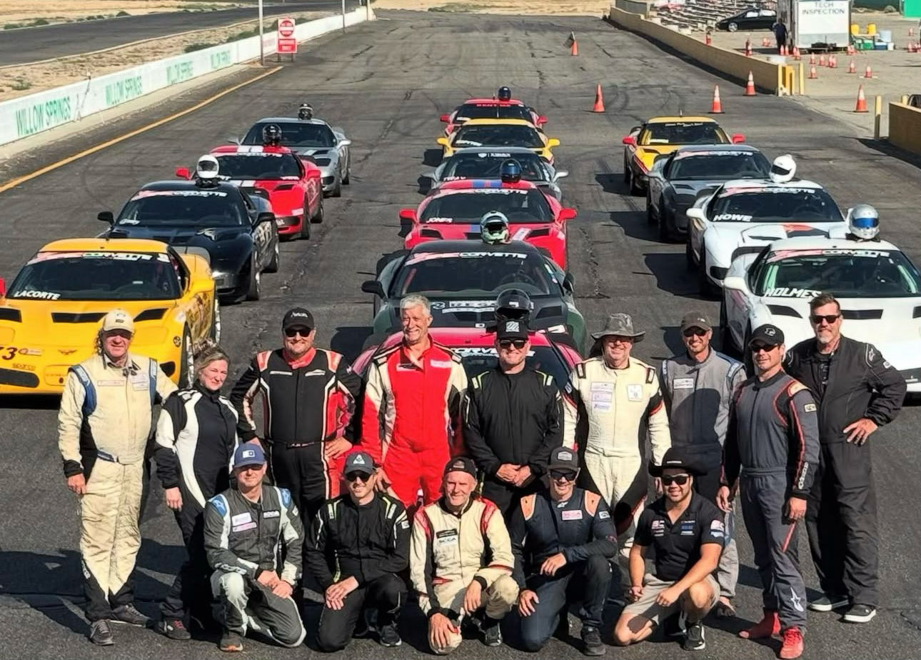 Tway Motorsports race team and Corvettes on track